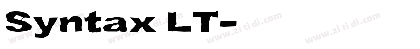Syntax LT字体转换